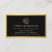 Carte De Visite Professional HVAC Technician Gold Metallic (Devant)