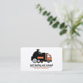 Carte De Visite Professional Junk Hauling Trash Removal  (Debout devant)