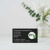 Carte De Visite Professional Landscaper Business Cards (Debout devant)