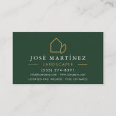 Carte De Visite Professional Landscaper Lawn Service (Devant)