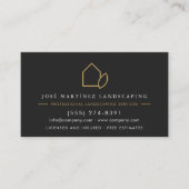 Carte De Visite Professional Landscaping Company Lawn Service (Devant)
