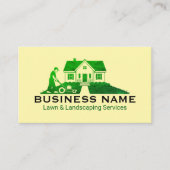 Carte De Visite Professional Landscaping Green Home (Devant)
