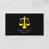 Carte De Visite Professional Law & Justice Business Card (Devant)