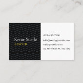 Carte De Visite Professional Law & Justice Business Card |  (Dos)
