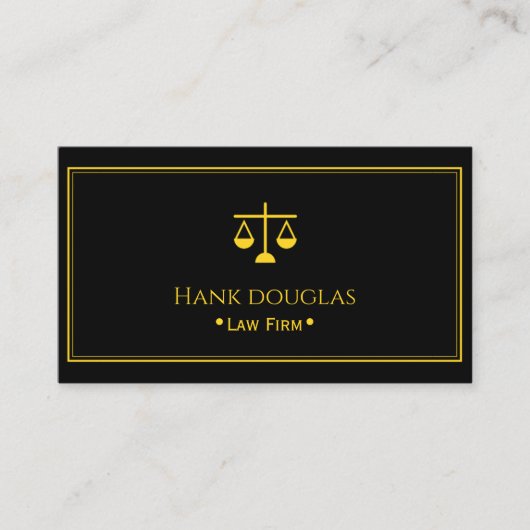 Carte De Visite Professional Law & Justice Business Card (Devant)