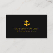 Carte De Visite Professional Law & Justice Business Card  (Devant)