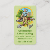 Carte De Visite Professional Lawn Care Landscaping Groundskeeping (Devant)
