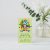 Carte De Visite Professional Lawn Care Landscaping Groundskeeping (Debout devant)