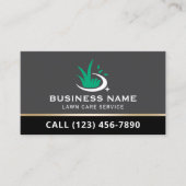 Carte De Visite Professional Lawn Care Logo Landscaping Service (Devant)
