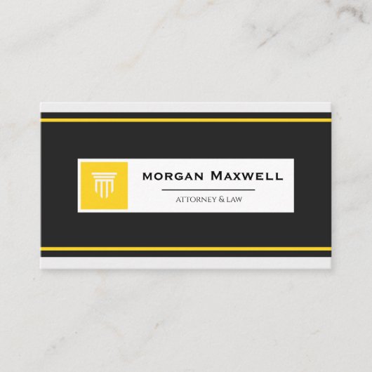 Carte De Visite Professional Lawyer Business Card | Attorney (Devant)