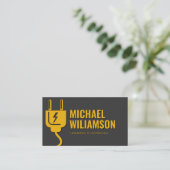 Carte De Visite Professional Licensed Electrician Electrical Work (Debout devant)