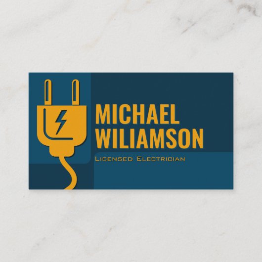 Carte De Visite Professional Licensed Electrician Electrical Work (Devant)