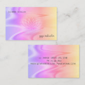 Carte De Visite Professional Lotus Ombre Holographic (Devant / Derrière)