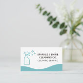 Carte De Visite Professional Maid & House Cleaning Service (Debout devant)