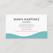 Carte De Visite Professional Maid & House Cleaning Service (Dos)