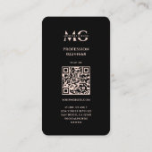 Carte De Visite Professional Marketing Faux Copper Bronze Rosegold (Dos)