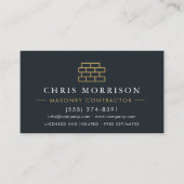 Carte De Visite Professional Masonry Bricklayer Brick (Devant)