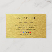 Carte De Visite Professional metallic look (Dos)