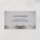 Carte De Visite Professional Minimal Élégant Black Gold Finance (Dos)