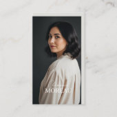 Carte De Visite Professional Minimal Elegant Modern Photo QR Code (Devant)