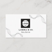 Carte De Visite professional Minimalist business custom card (Dos)