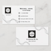 Carte De Visite professional Minimalist business custom card (Devant / Derrière)