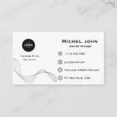 Carte De Visite professional Minimalist business custom card (Devant)