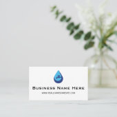 Carte De Visite Professional Minimalist Plumber Business Card (Debout devant)