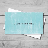 Carte De Visite Professional Minimalist Texture Blue Consultant