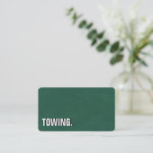 Carte De Visite Professional Modern Blackboard Out Towing (Debout devant)