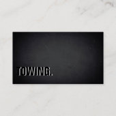Carte De Visite Professional Modern Blackboard Out Towing (Devant)