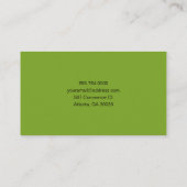 Carte De Visite Professional Modern Bold & Trendy Designer (Dos)