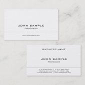 Carte De Visite Professional Modern Creative Black White Company (Devant / Derrière)
