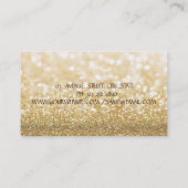 Carte De Visite Professional Modern Elegant Bokeh, White Daisy (Dos)