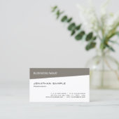 Carte De Visite Professional Modern Elegant Design Company (Debout devant)