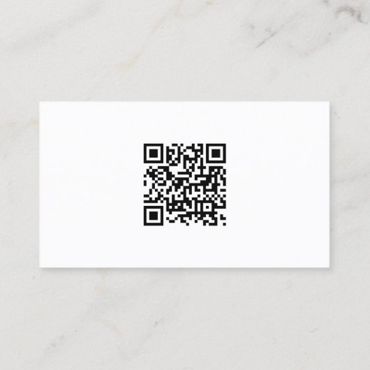 Carte De Visite Professional Modern Elegant Sleek Template QR Code (Dos)