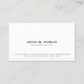 Carte De Visite Professional Modern Elegant Sleek Template QR Code (Devant)