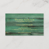 Carte De Visite Professional Modern Home Repair Handyman (Dos)