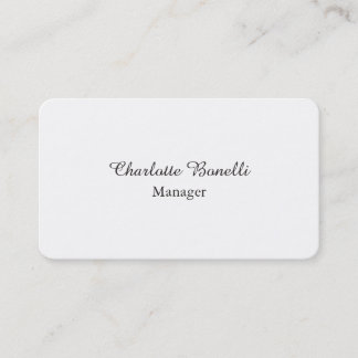 Carte De Visite Professional Modern Minimalist Creative