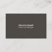 Carte De Visite Professional Modern Minimalist Plain  (Devant)