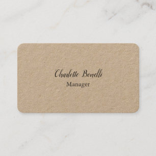 Carte De Visite Professional Modern Minimalist Premium Kraft