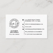 Carte De Visite Professional Modern Minimalist QR Code Logo (Devant)