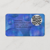 Carte De Visite Professional Modern Nebula Galaxy QR Code card (Devant)