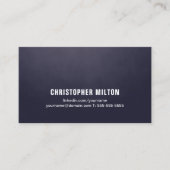 Carte De Visite Professional Moderne Texture simple Cuisinière Ble (Devant)