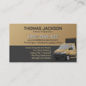 Carte De Visite Professional Moving Services - Relocation (Dos)
