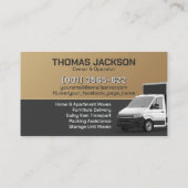 Carte De Visite Professional Moving Services - Relocation (Dos)