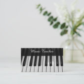 Carte De Visite Professional Music Teacher (Debout devant)
