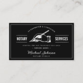 Carte De Visite Professional Notary Services QR Code Customizable (Devant)