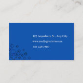 Carte De Visite Professional Nurse Business Card Template (Dos)