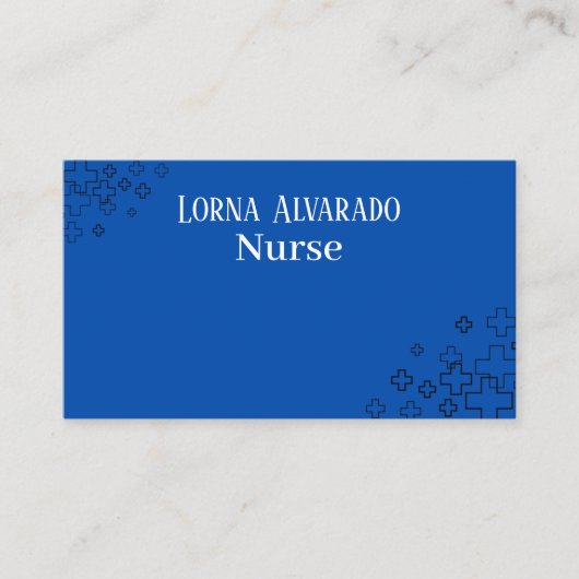 Carte De Visite Professional Nurse Business Card Template (Devant)